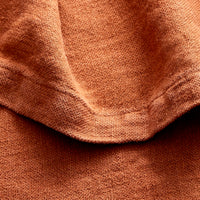 Rainy Linen Throw in Tomato - Angle 3