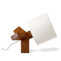 Rook Table Lamp in Walnut - Angle 3