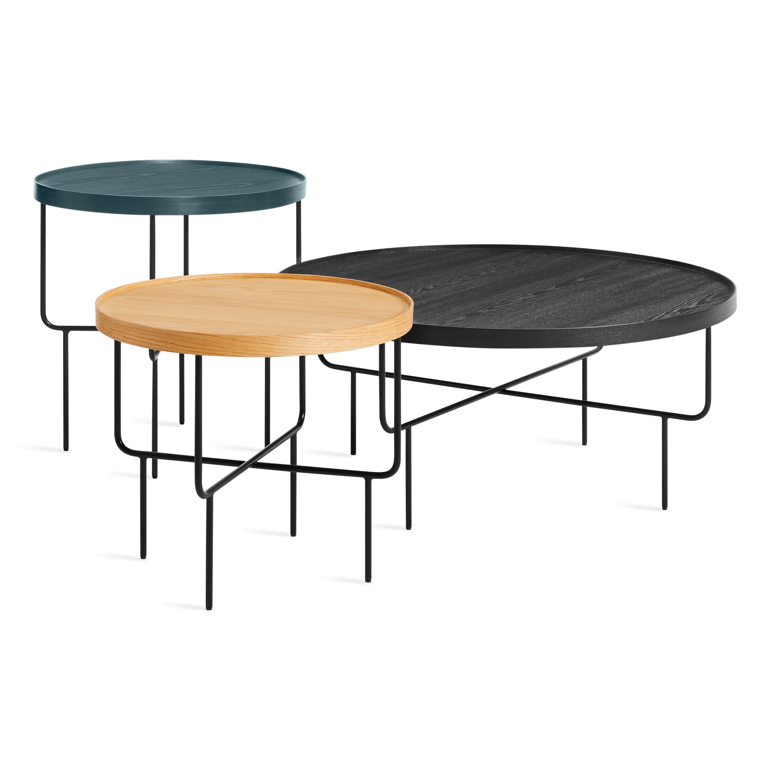 美品 アメリカ BLUE DOT ウォールナット材 ダイニング ラウンドテーブル Good Times Dining Table | Blu Dot