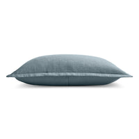Ripple Coverlet Set in Grey Blue / Putty Stitch - Angle 4