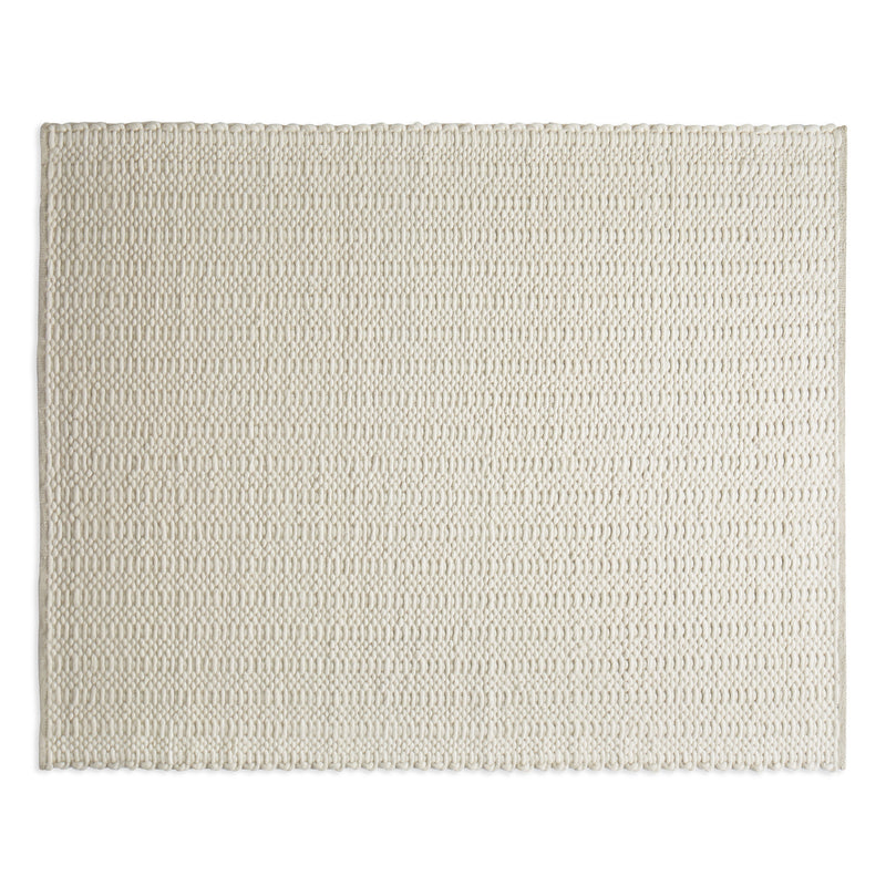 Uni Rug in Ivory - Angle 1