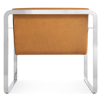 Skald Lounge Chair in Canyon Leather - Angle 6