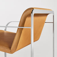 Skald Lounge Chair in Canyon Leather - Angle 7