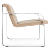 Skald Lounge Chair en Stone Velvet - ángulo 6