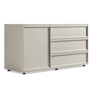 Superchoice 1 Door / 3 Drawer Credenza in Putty - Angle 4