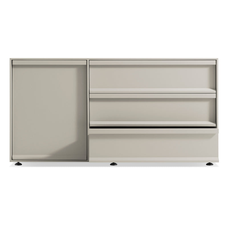 Superchoice 1 Door / 3 Drawer Credenza in Putty