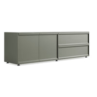 Superchoice 2 Door / 2 Drawer Console in Grey Green - Angle 4