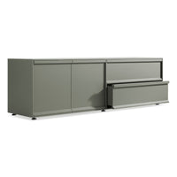 Superchoice 2 Door / 2 Drawer Console in Grey Green - Angle 6