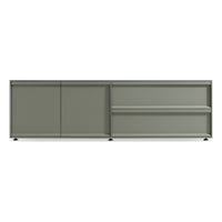 Superchoice 2 Door / 2 Drawer Console in Grey Green - Angle 1