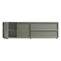 Superchoice 2 Door / 2 Drawer Console in Grey Green - Angle 3