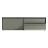 Superchoice 2 Door / 2 Drawer Console in Grey Green - Angle 2