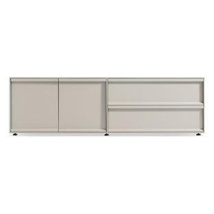 Superchoice 2 Door / 2 Drawer Console in Putty - Angle 1