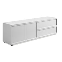 Superchoice 2 Door / 2 Drawer Console in White - Angle 5