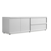 Superchoice 2 Door / 2 Drawer Console in White - Angle 4
