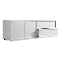 Superchoice 2 Door / 2 Drawer Console in White - Angle 6