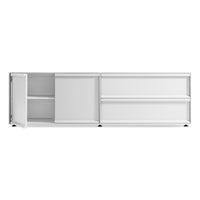 Superchoice 2 Door / 2 Drawer Console in White - Angle 2