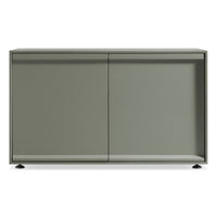 Superchoice 2 Door Credenza in Grey Green - Angle 1