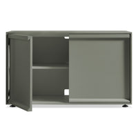 Superchoice 2 Door Credenza in Grey Green - Angle 2