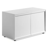 Superchoice 2 Door Credenza in White - Angle 4