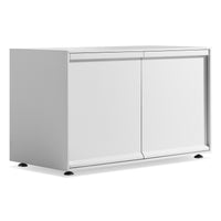 Superchoice 2 Door Credenza in White - Angle 3