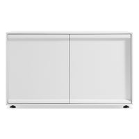 Superchoice 2 Door Credenza in White - Angle 1