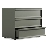 Superchoice 3 Drawer Dresser in Grey Green - Angle 5