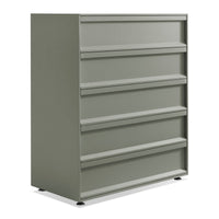 Superchoice 5 Drawer Dresser in Grey Green - Angle 3