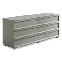 Superchoice 6 Drawer Dresser in Grey Green - Angle 3