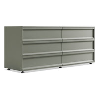 Superchoice 6 Drawer Dresser in Grey Green - Angle 2