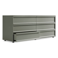Superchoice 6 Drawer Dresser in Grey Green - Angle 4