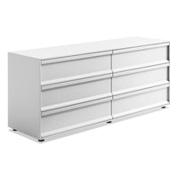Superchoice 6 Drawer Dresser in White - Angle 3