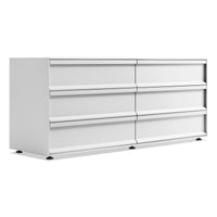 Superchoice 6 Drawer Dresser in White - Angle 2