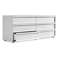 Superchoice 6 Drawer Dresser in White - Angle 4