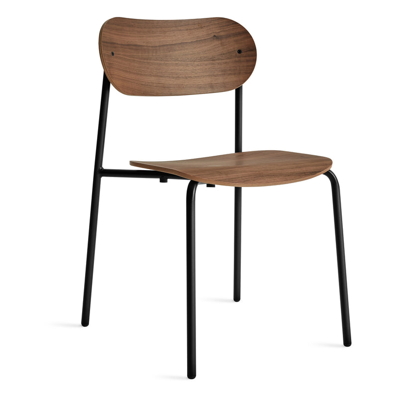SideBySide Wood Chair in Walnut - Angle 1