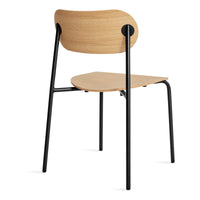 SideBySide Wood Chair in White Oak - Angle 6