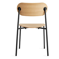 SideBySide Wood Chair in White Oak - Angle 7