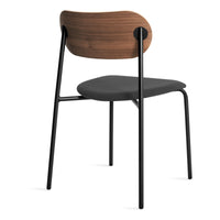 SideBySide Chair in Walnut / Maharam Meld in Panda - Angle 6