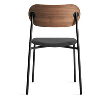 SideBySide Chair in Walnut / Maharam Meld in Panda - Angle 7