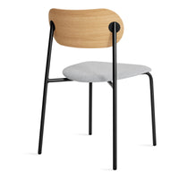 SideBySide Chair in White Oak / Maharam Mode in Intaglio - Angle 6
