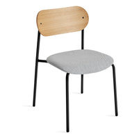 SideBySide Chair in White Oak / Maharam Mode in Intaglio - Angle 4