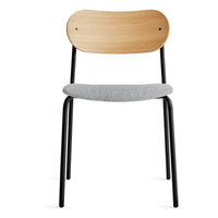 SideBySide Chair in White Oak / Maharam Mode in Intaglio - Angle 1