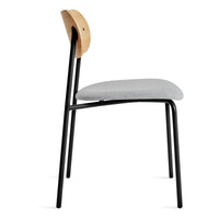 SideBySide Chair in White Oak / Maharam Mode in Intaglio - Angle 5