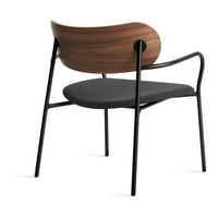 SideBySide Lounge Chair in Walnut / Maharam Meld in Panda - Angle 6