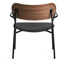 SideBySide Lounge Chair in Walnut / Maharam Meld in Panda - Angle 7