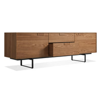 Series 11 2 Door / 2 Drawer Console in Walnut - Angle 4