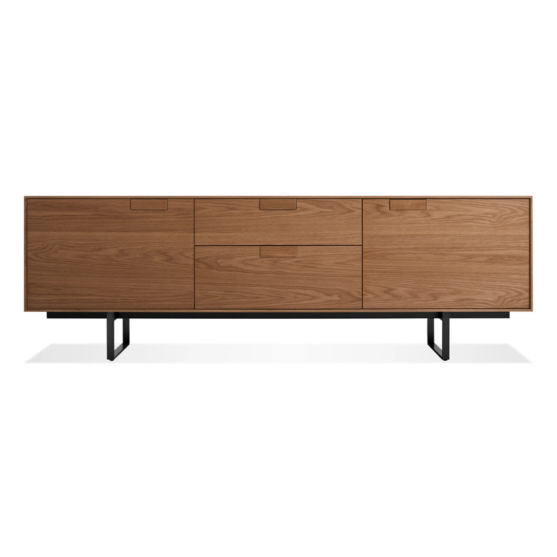 Series 11 2 Door / 2 Drawer Console in Walnut - Angle 1