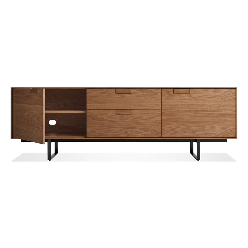 Series 11 2 Door / 2 Drawer Console in Walnut - Angle 2