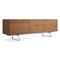 Series 11 2 Door / 2 Drawer Console in Walnut - Angle 3