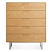 Series 11 5 Drawer Dresser in White Oak - Angle 1