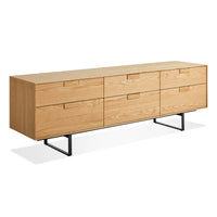 Series 11 6 Drawer Console en White Oak - ángulo 4